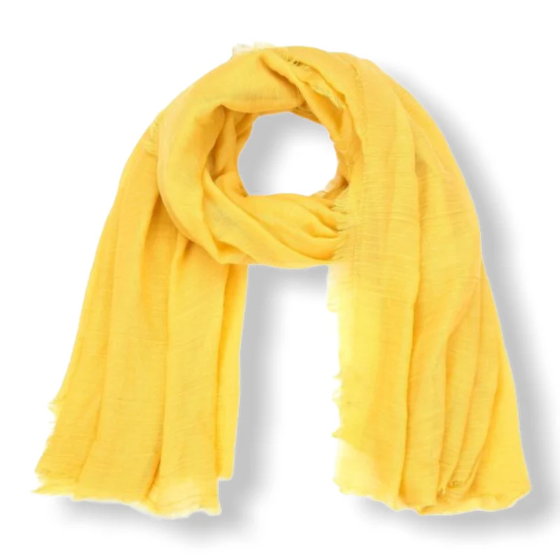 Effen sjaal Yellow