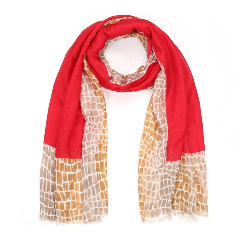 Sjaal Happy red