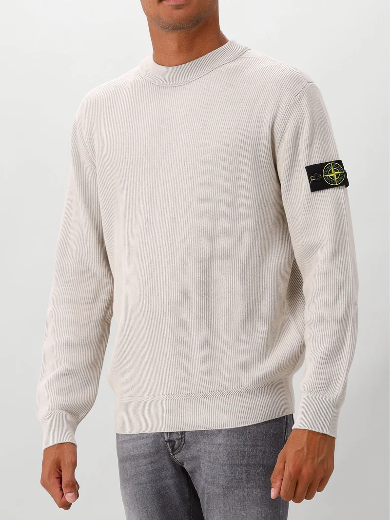Stone Island Gebreide Trui Ecru