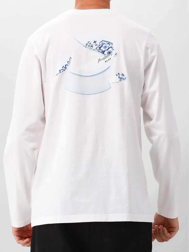 Olaf Longsleeve Wit Broken Plate