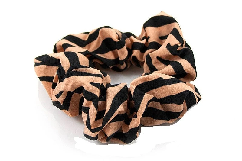 Scrunchie camel streep