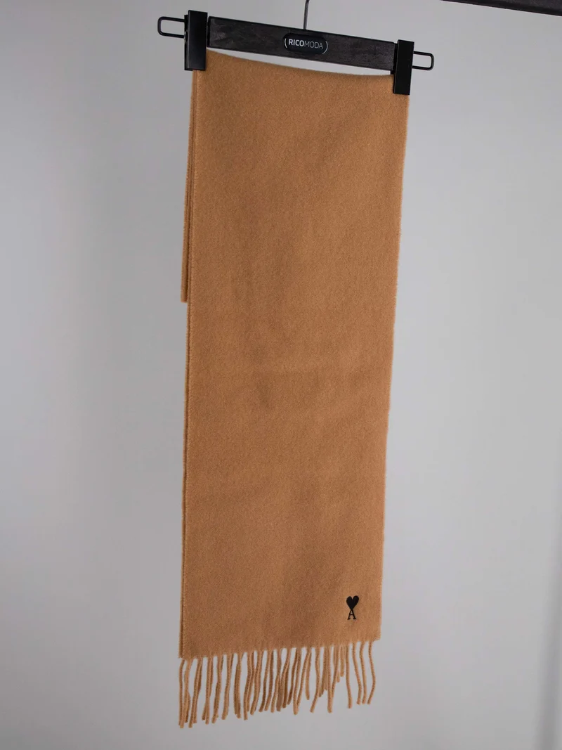 Ami Paris Sjaal Bruin Laine Camel