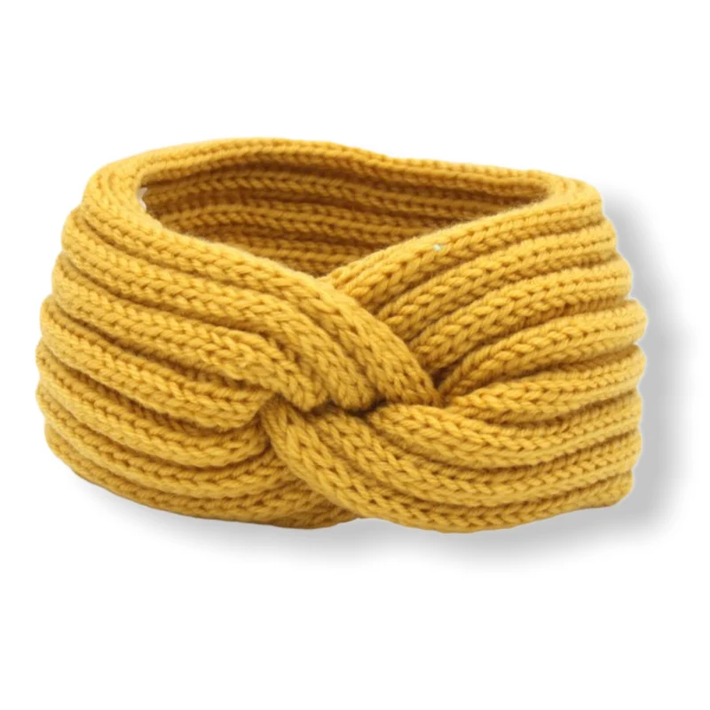 Okergeel Haarband oorwarmer