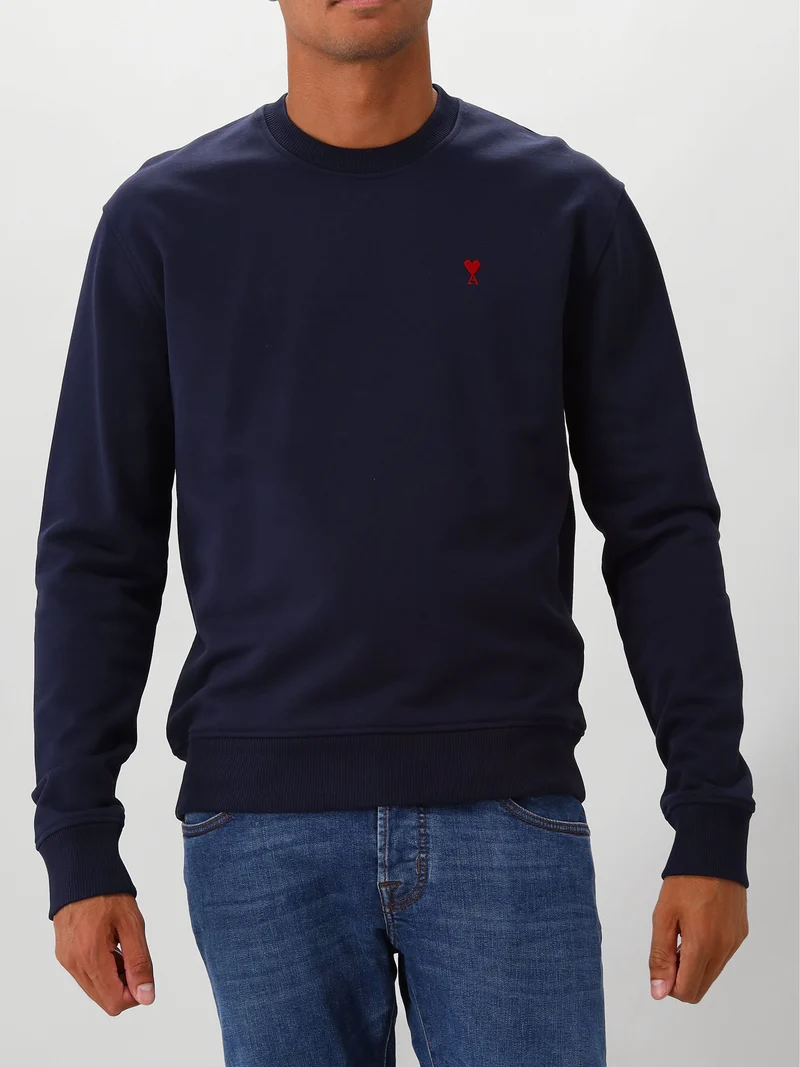 AMI Paris Sweater Blauw Ami De Coeur