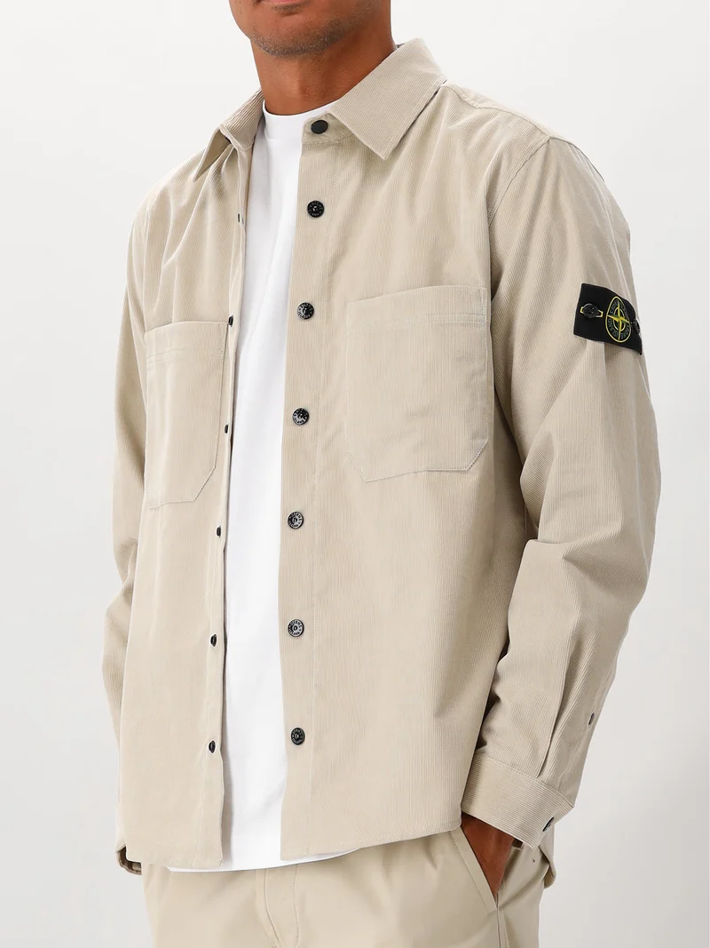 Stone Island Overshirt Beige Corduroy