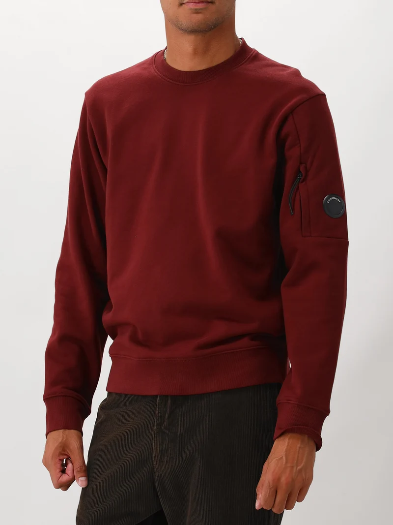C.P. Company Sweater Rood Diagonal Raised
