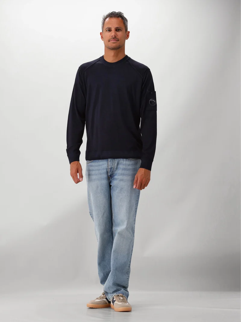 C.P. Company Gebreide Trui Blauw
