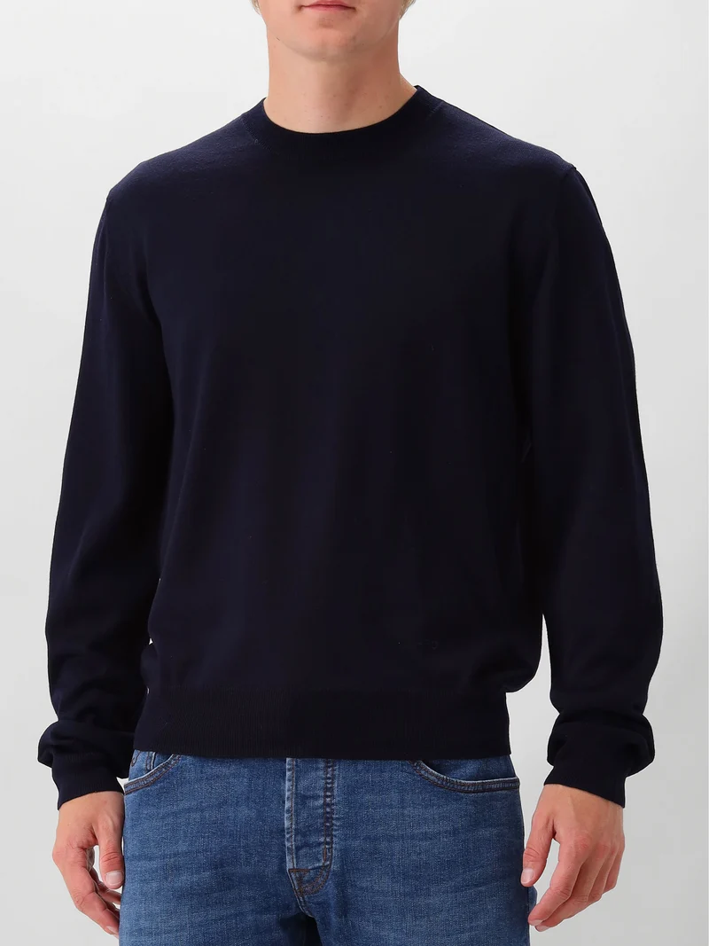A.P.C. Gebreide Trui Blauw Pull Matthieu