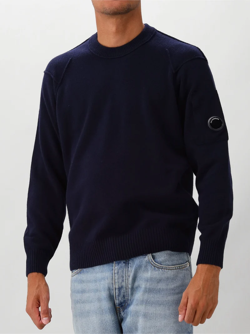 C.P. Company Gebreide Trui Blauw
