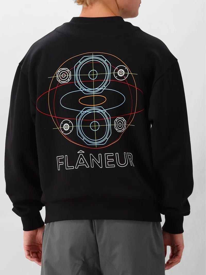 Flâneur Sweater Zwart Speaker