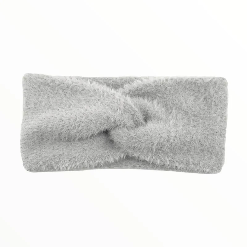 Haarband / Oorwarmer fluffy Soft Touch grijs