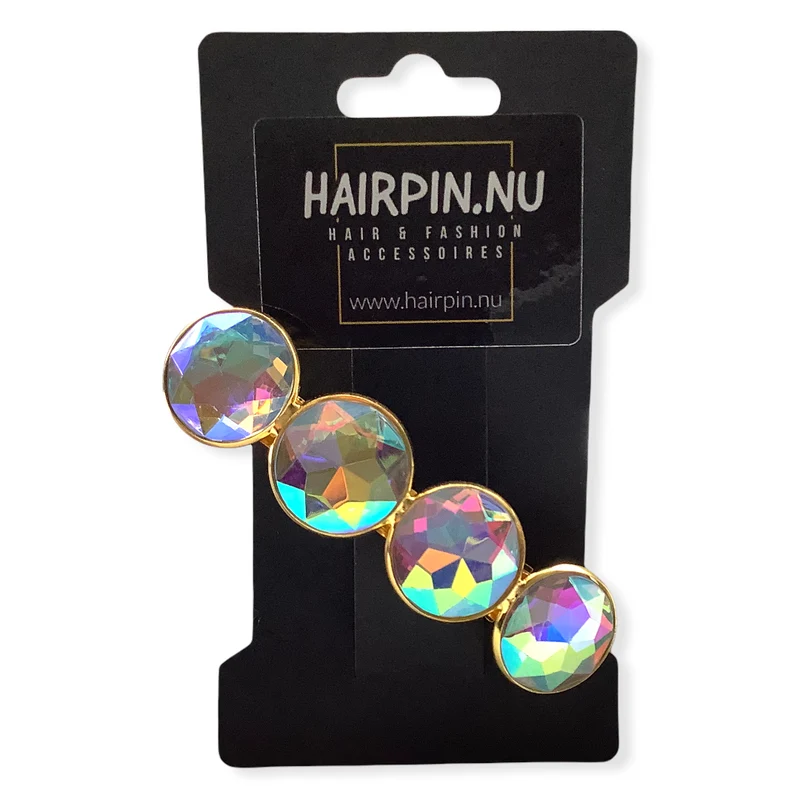 Color Hairclip haarspeld goud glossy XL
