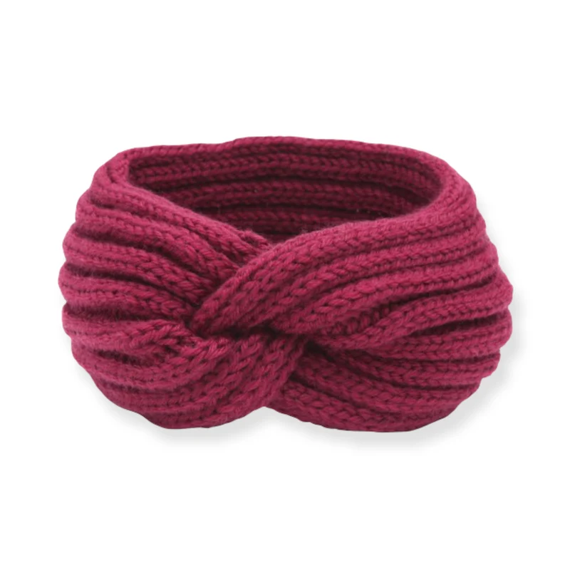 Fuchsiarood Haarband oorwarmer