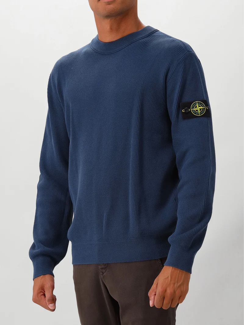 Stone Island Gebreide Trui Blauw
