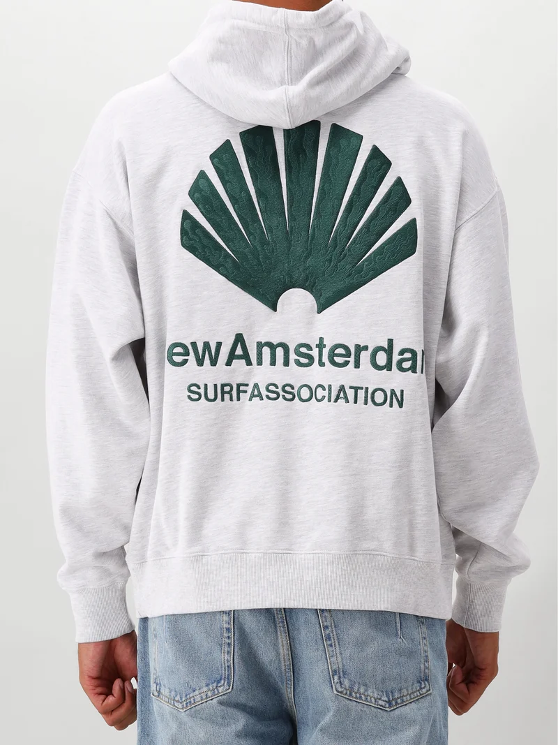 New Amsterdam Hoodie Grijs Logo