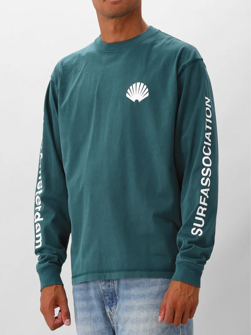 New Amsterdam Longsleeve Groen Logo