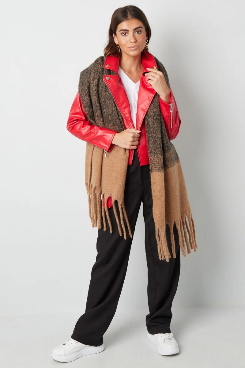 Sjaal Winter Camel