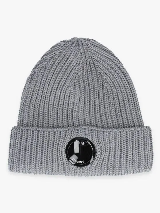 C.P. Company Muts Grijs Wool Beanie