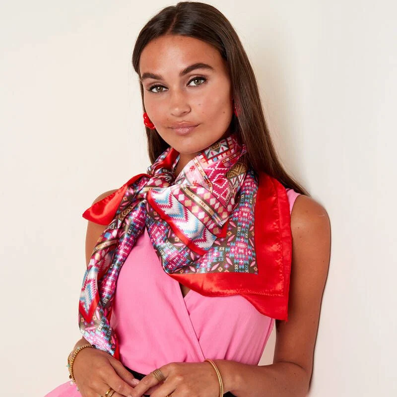 Sjaal Multi - Pink