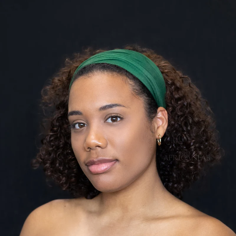 Groene Haarband / Hoofdband - Stretch Stof - Yoga / Sport / Casual - Unisex Volwassenen