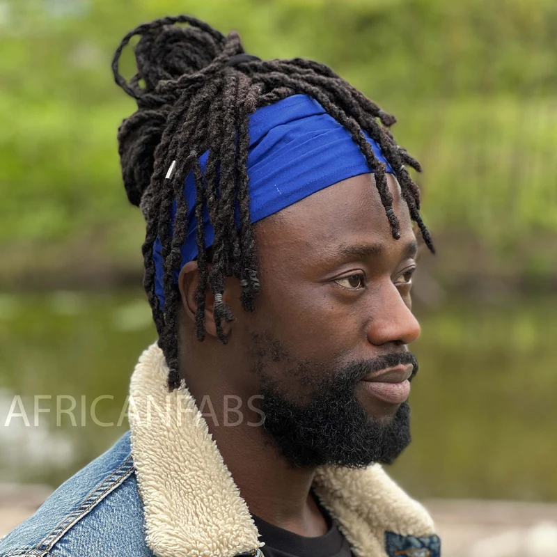 Blauwe Haarband / Blauwe Hoofdband - Unisex Volwassenen