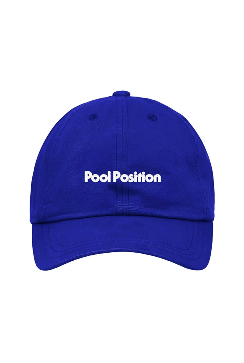 Blauwe pet pool position