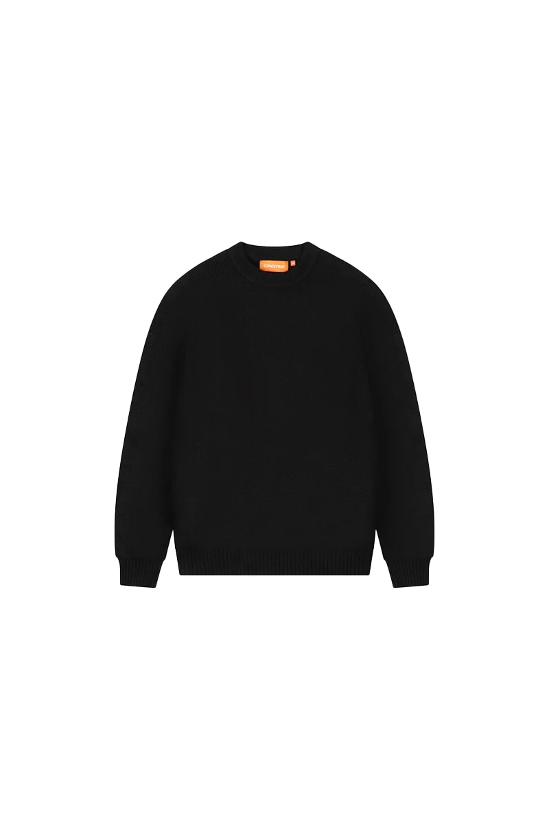 CROYEZ SWEATER GALLERY KNIT SWEATER ZWART