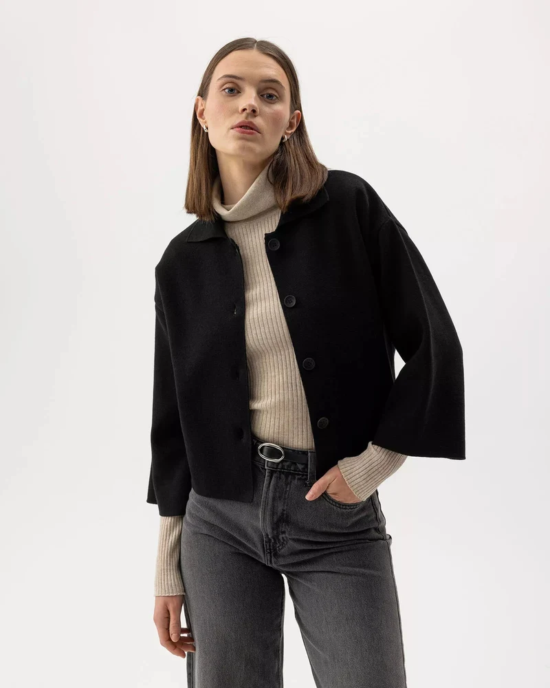 Katoenen Vestje | Jane Jacket | Black