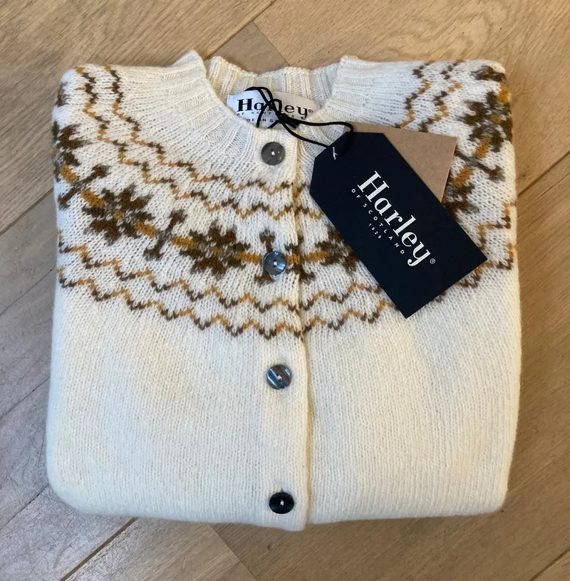 Harley of Scotland Fair Isle Vest | Snow White
