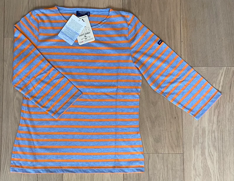 Saint James Dames Archive Sale | Galathee | Denim/Oran FLUO