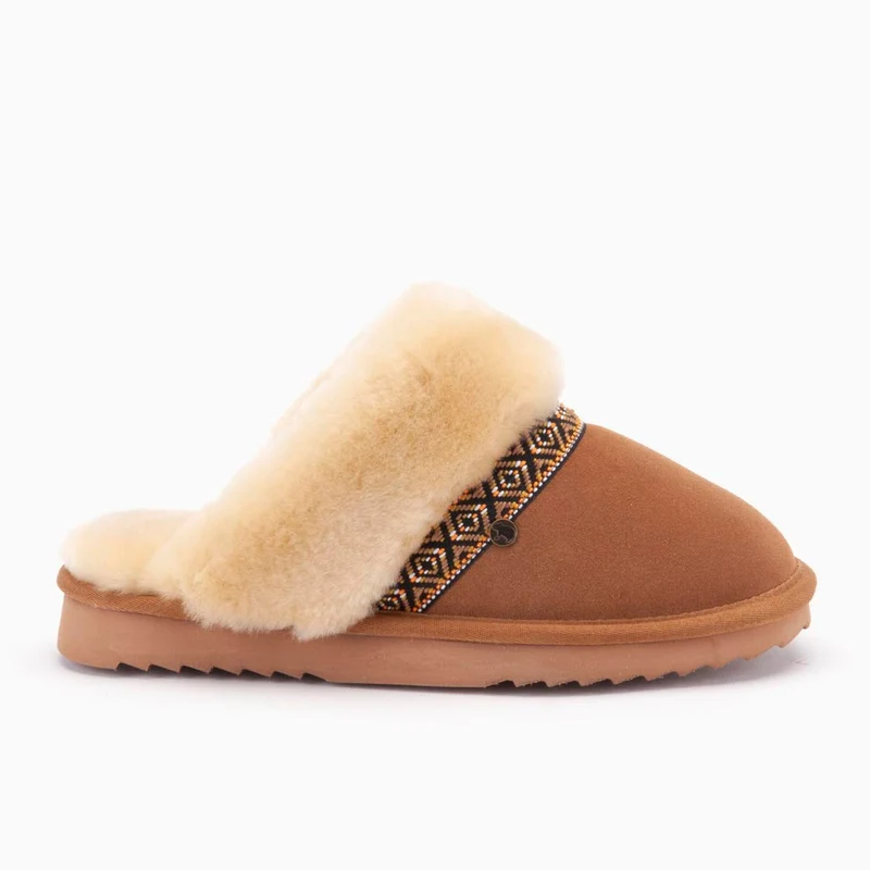 Flurry Dames Suède Tape Cognac