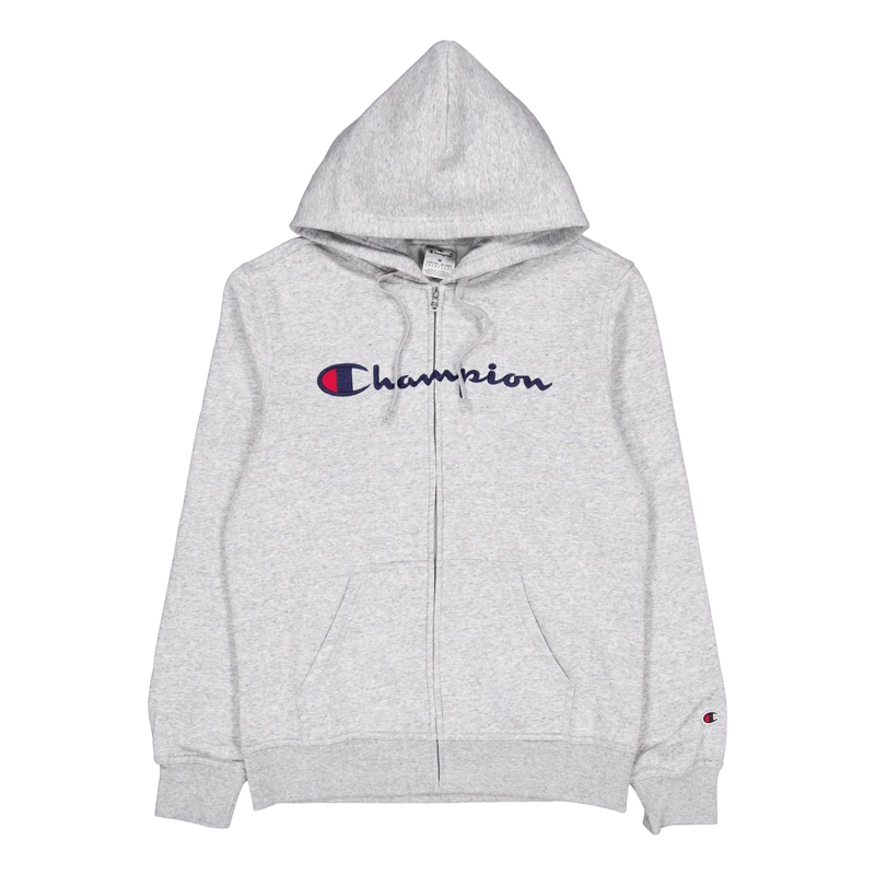 Full Zip Hoodie Sweatshirt New Oxford Grey Melange