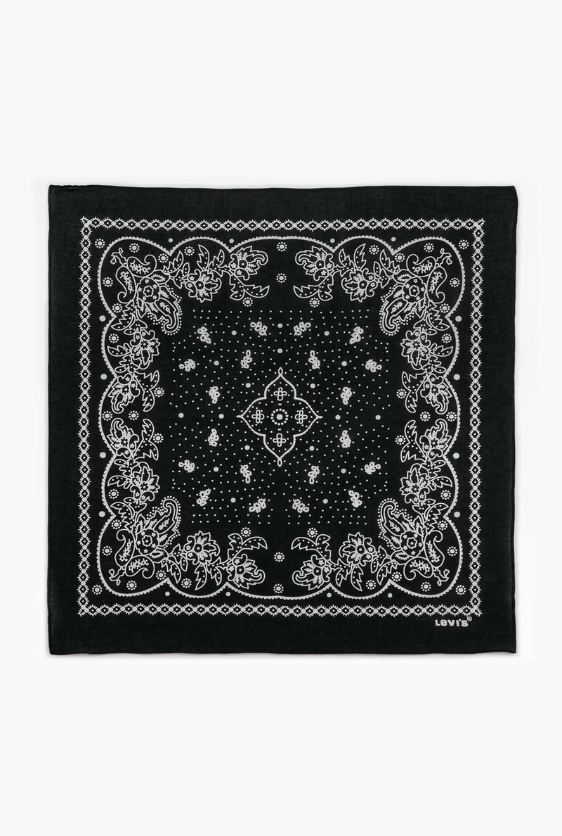 Zwarte Paisley Bandana