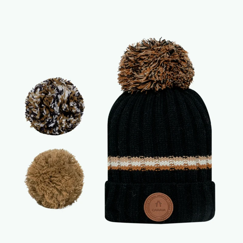Beanie Chocolate Milk Black Polar