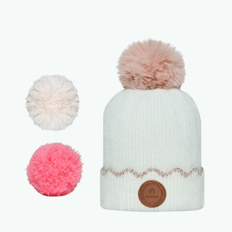 Beanie Apple Rose White Polar