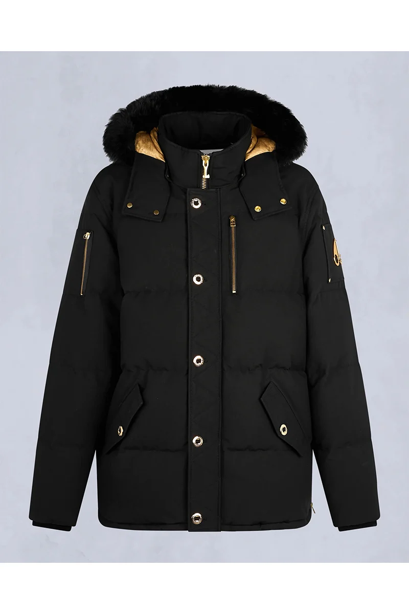 MOOSE KNUCKLES JAS GOLD 3Q JACKET ZWART - GOUD