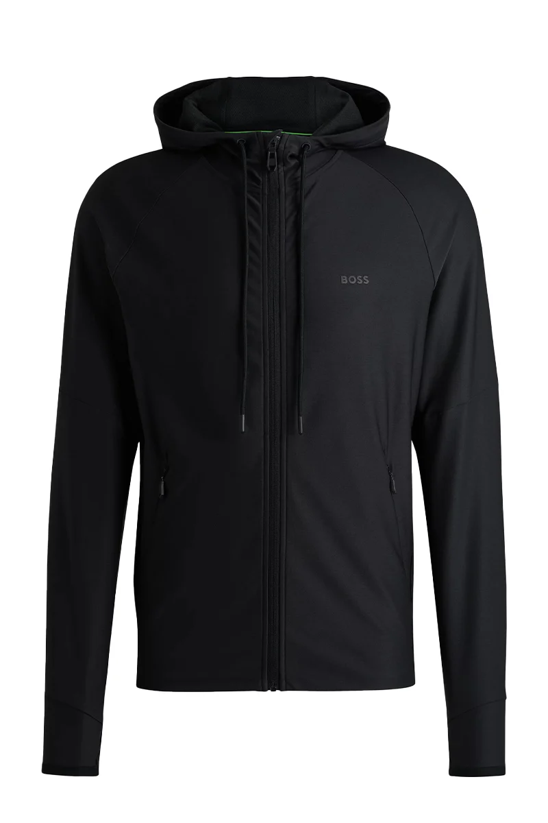 HUGO BOSS JOGGING TOP C-SIZA 01 ZWART