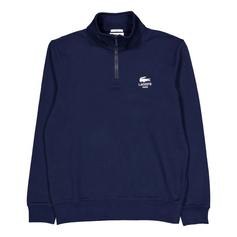 High Neck Zip-up Print Sweatsh 166 Midnight Blue