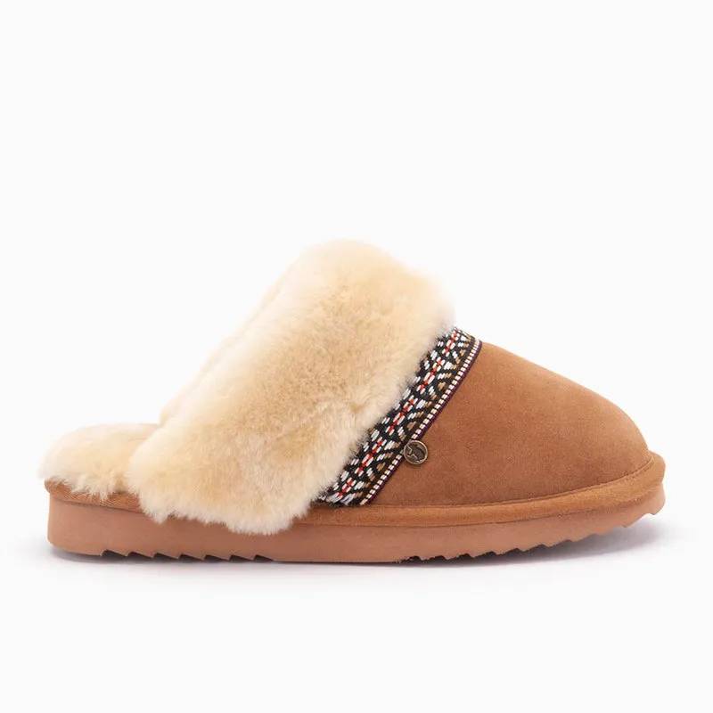 Flurry Dames Suède Tape Cognac