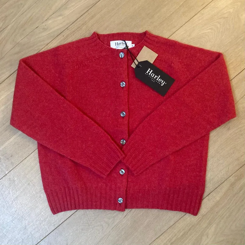 Harley of Scotland Shetland Kort Vest Dames | Damask