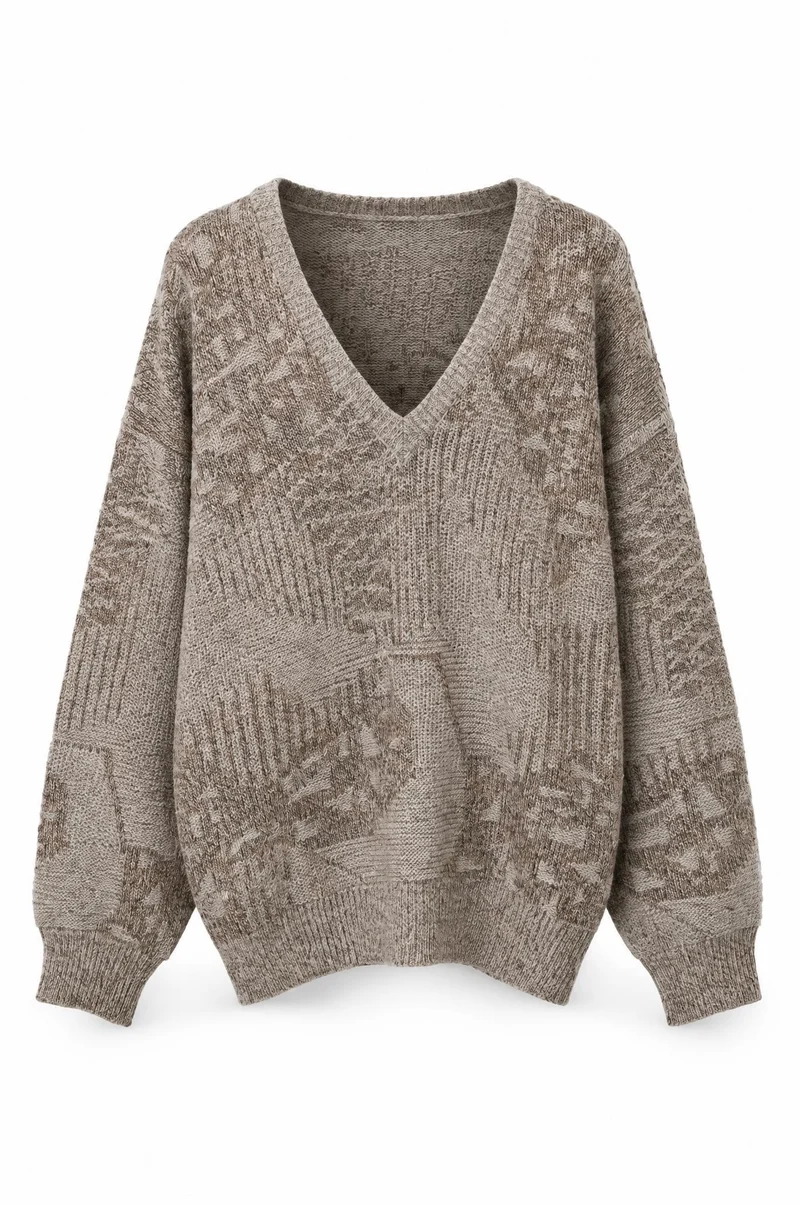Moos wool-blend trui - L