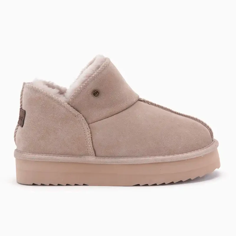 Willow Dames Suède Plateau Taupe