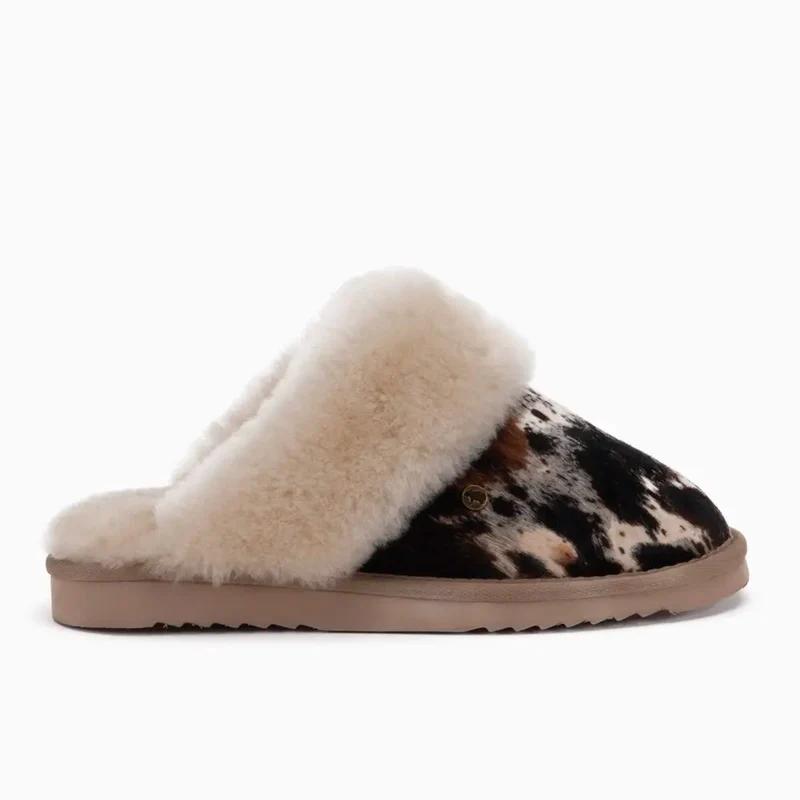 Collie Dames Print Hairy Cow Black