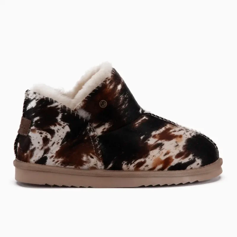 Willow Dames Print Hairy Cow Black
