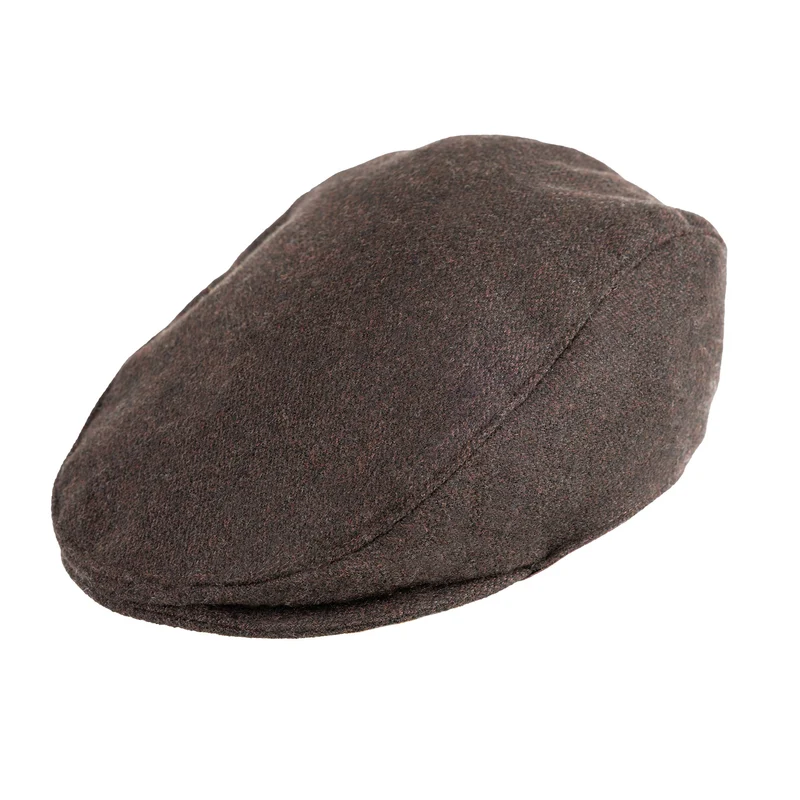 Herenplatte pet van tweed met micro-visgraatmotief