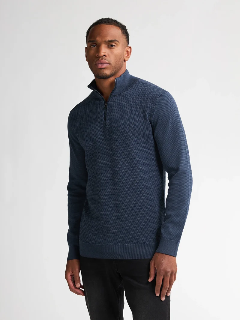 Gebreide Half-Zip Trui Augusta