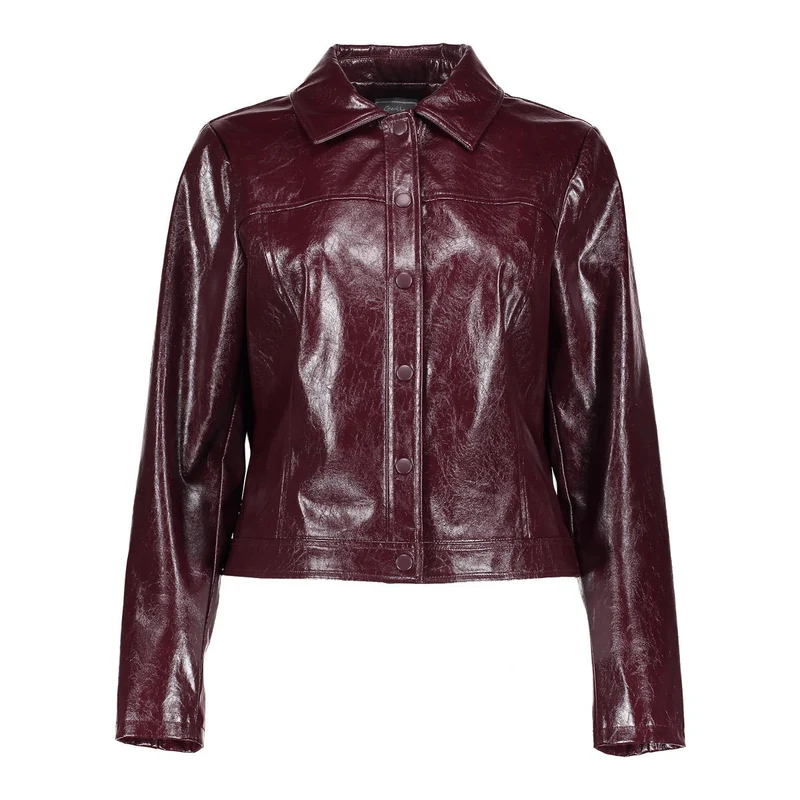 Jacket leather look