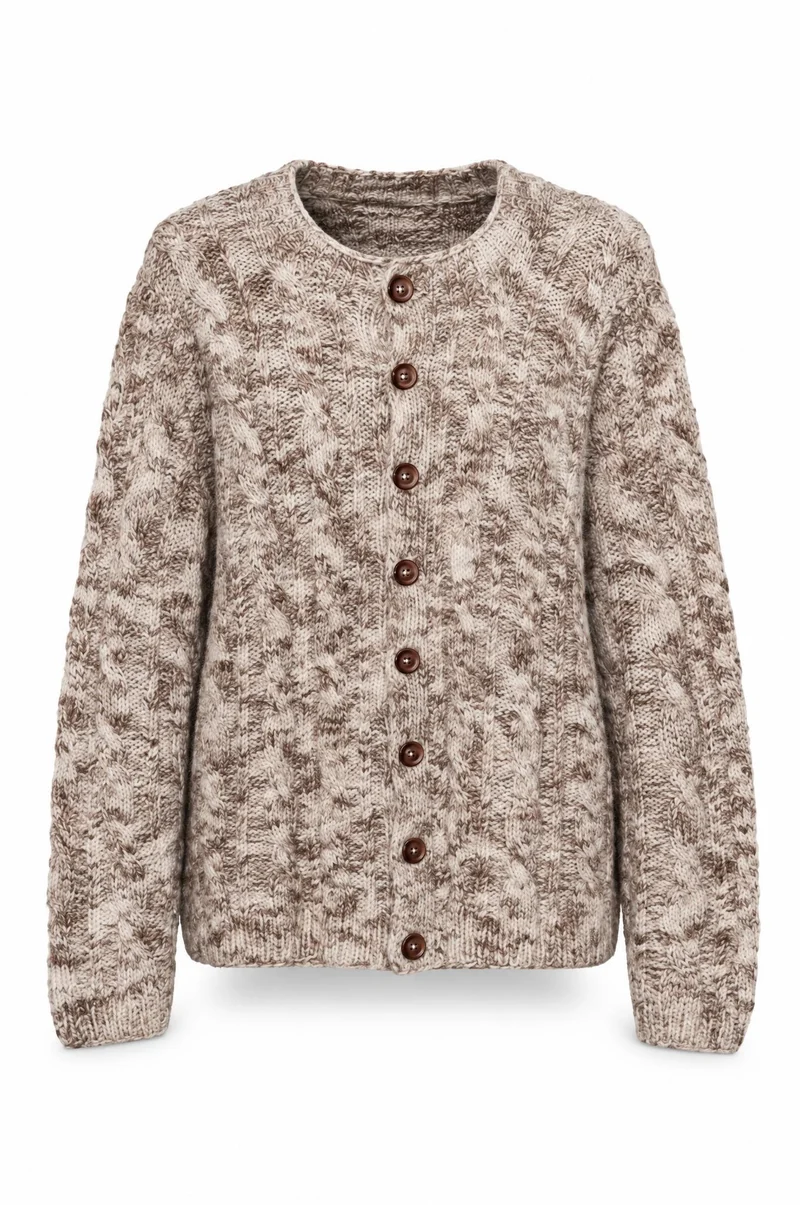 Willa 100% wol vest - L
