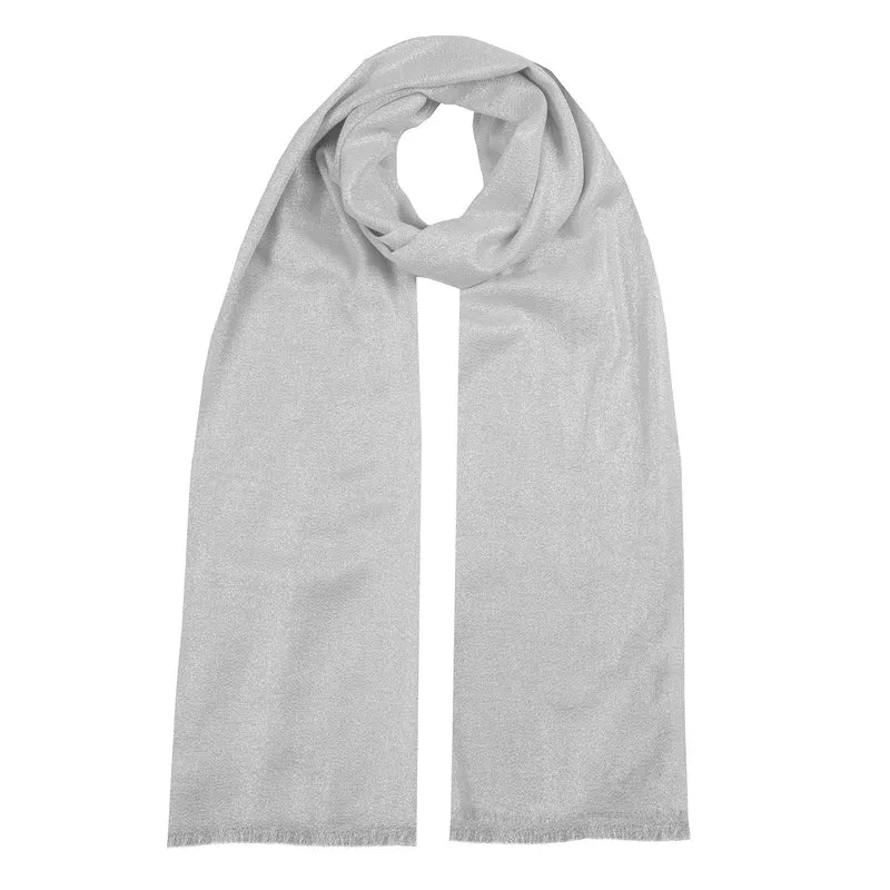 Dames lichte sjaal met metallic look