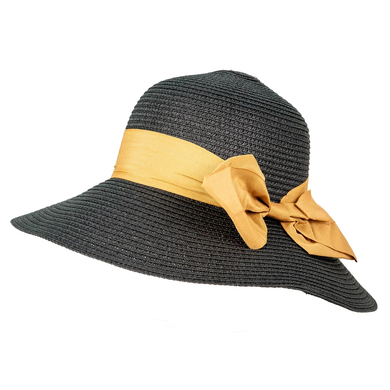 Vrouwen Straw Sun Hat met Ribbon en Bow